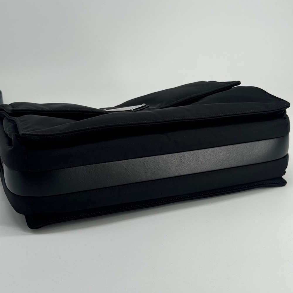 Prada Medium Padded Re-Nylon Shoulder Bag Black - Picture 8 of 11